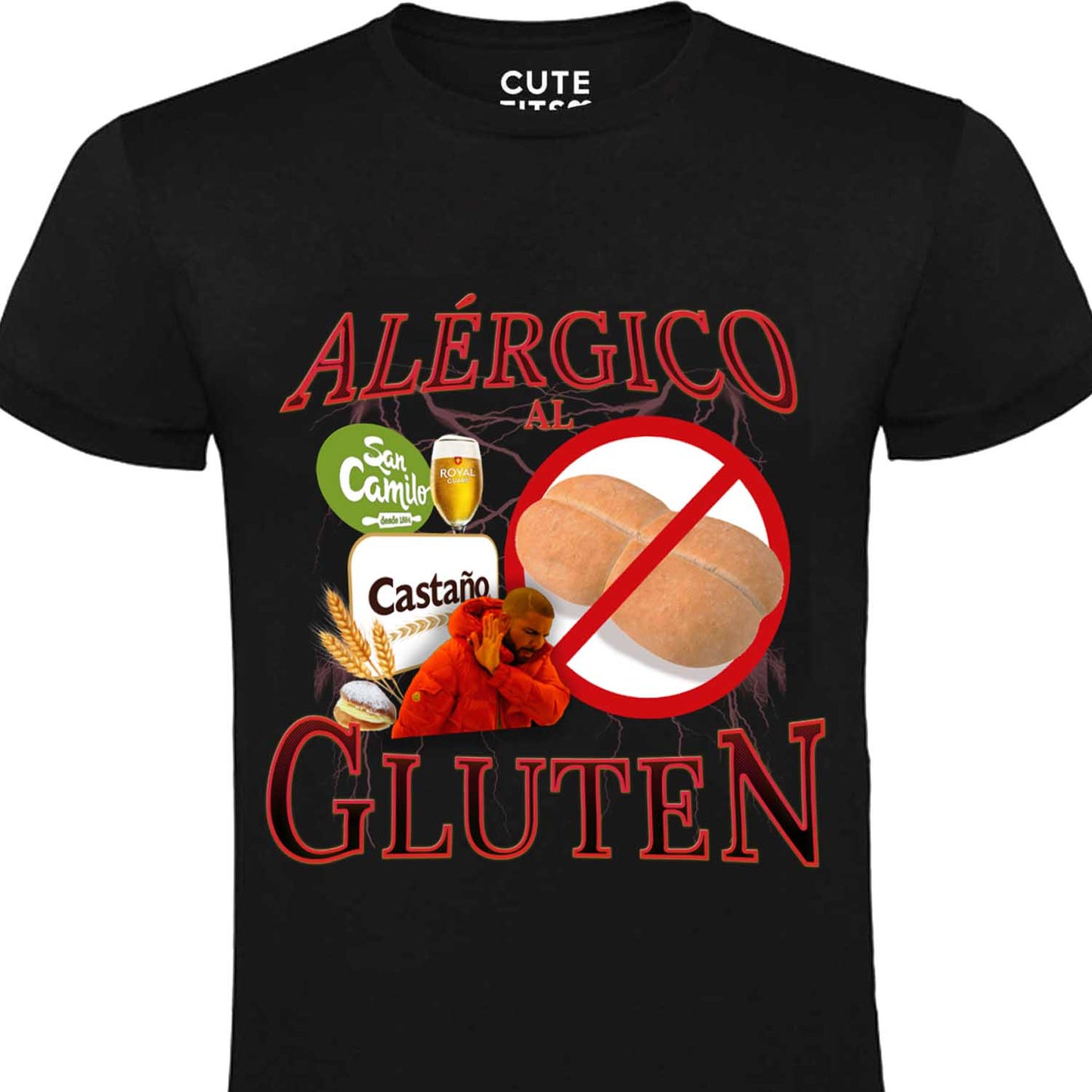Polera manga corta ALÉRGICO AL GLUTEN